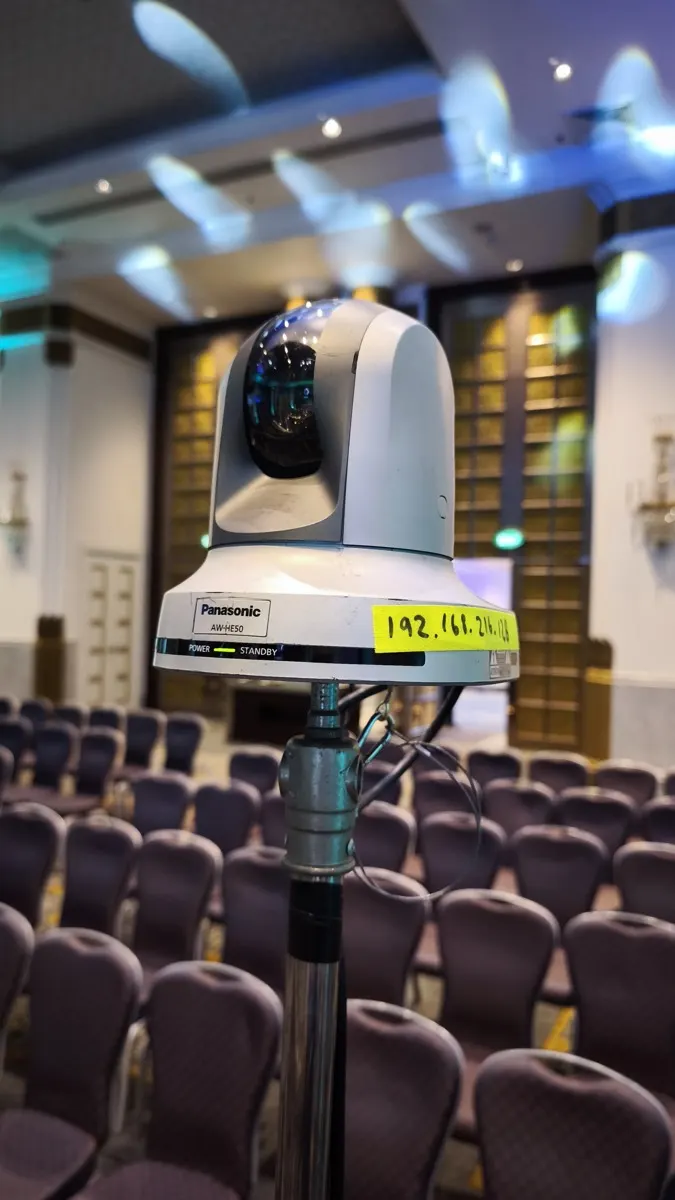Broadcast camera for conference recording